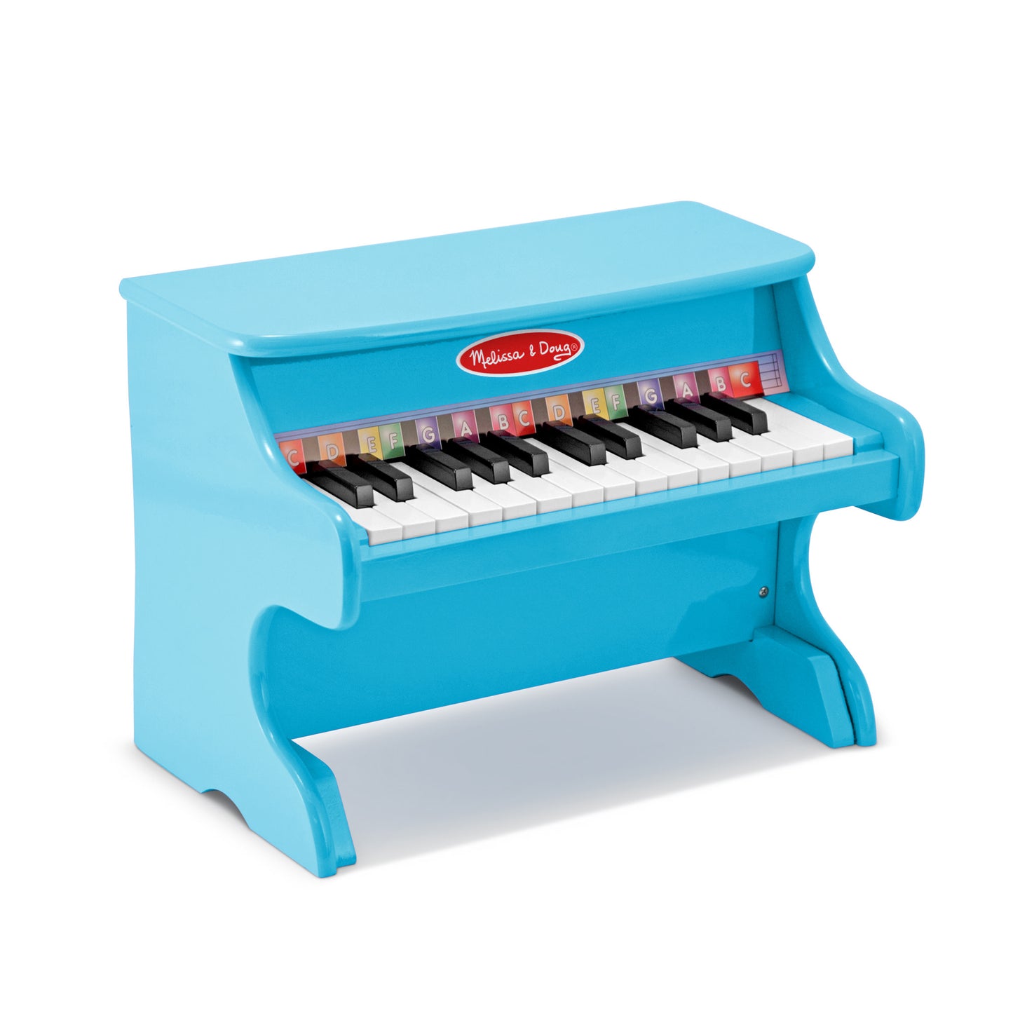 Walmart Melissa & Doug Learn-to-Play Piano with 25 Keys and Color-Coded Songbook - Blue