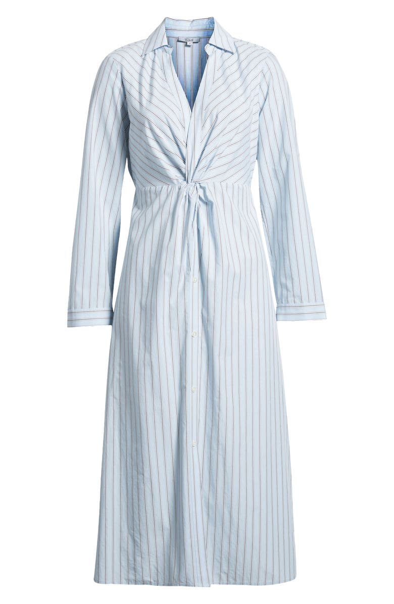 Rails Irie Stripe Long Sleeve Cotton Blend Midi Shirtdress
