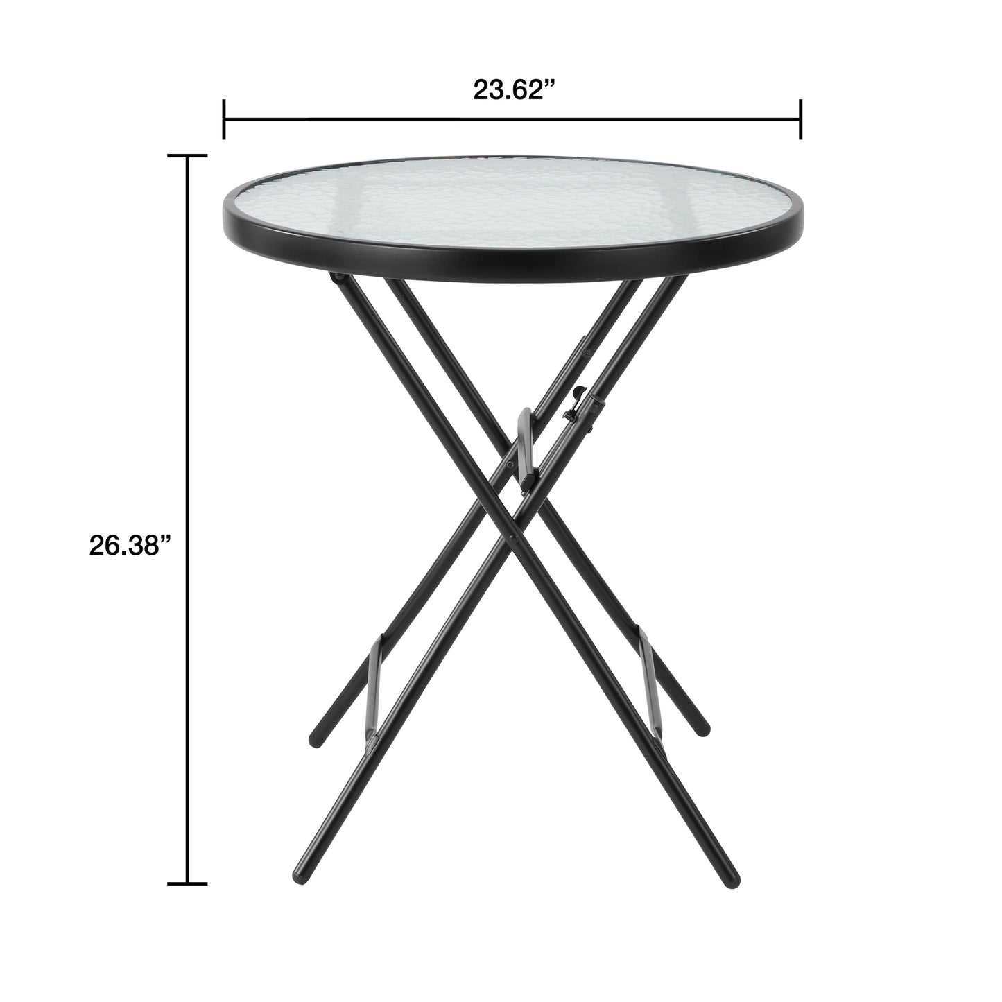 Walmart Mainstays Albany Lane 3 Piece Outdoor Bistro Set, Black