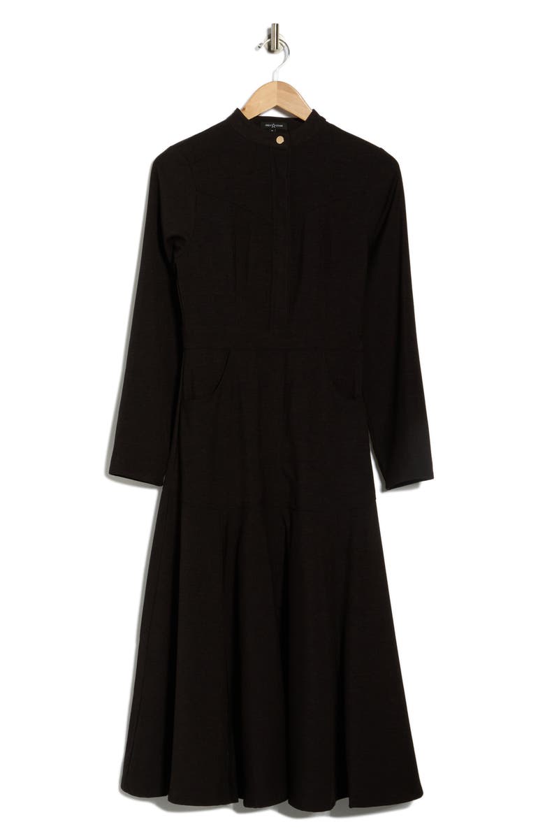 AREA STARS Kiana Long Sleeve Midi Dress
