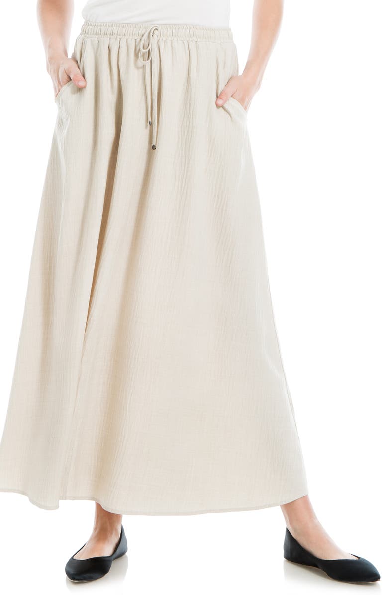 MAX STUDIO Textured Crop Maxi Skirt