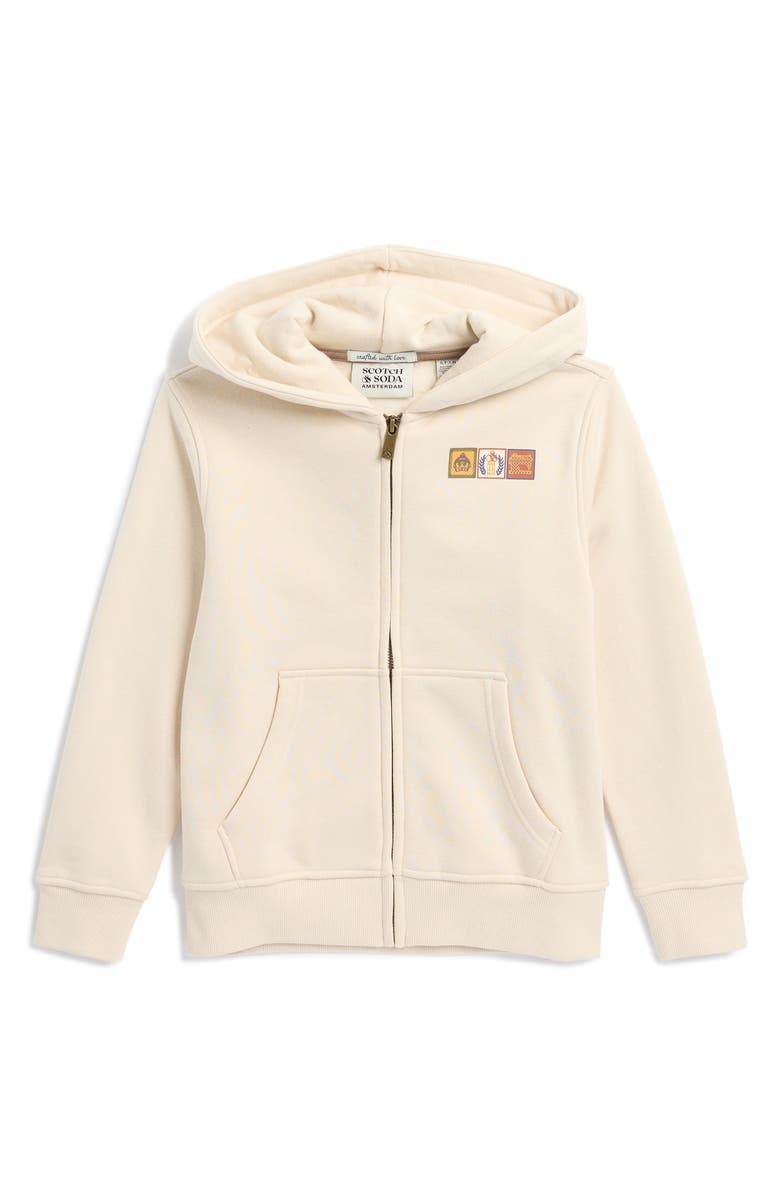 Scotch & Soda Kids' Fleece Zip-Up Graphic Hoodie