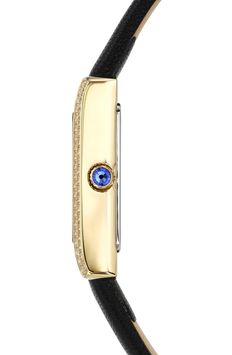 PORSAMO BLEU Karolina Diamond & Topaz Leather Strap Watch, 30mm