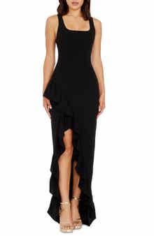 Flutter Sleeve Pleated Midi Dress