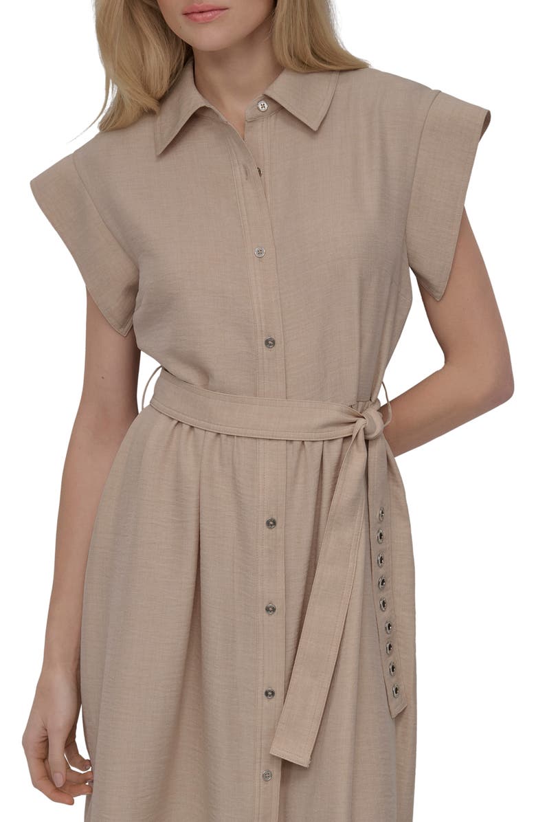 DKNY Tie Waist Shirtdress