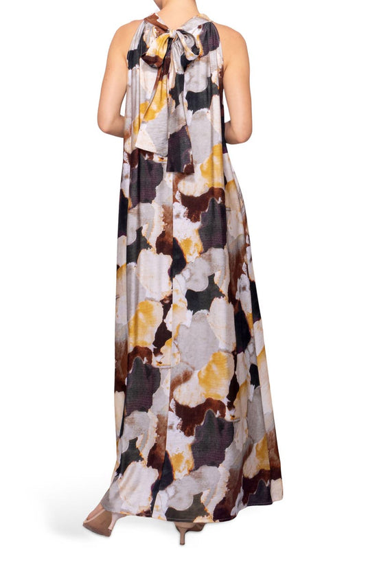 MELLODAY High Neck Maxi Dress