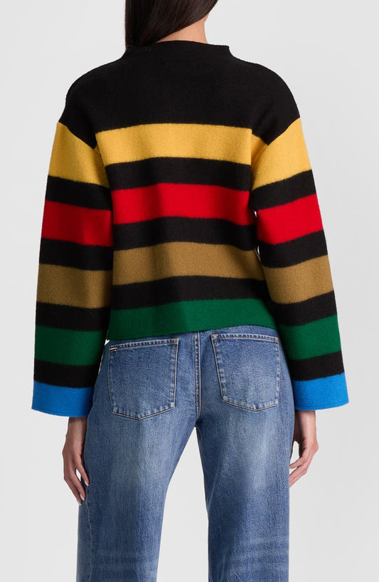 Alice + Olivia Pearson Stripe Wool Jacket