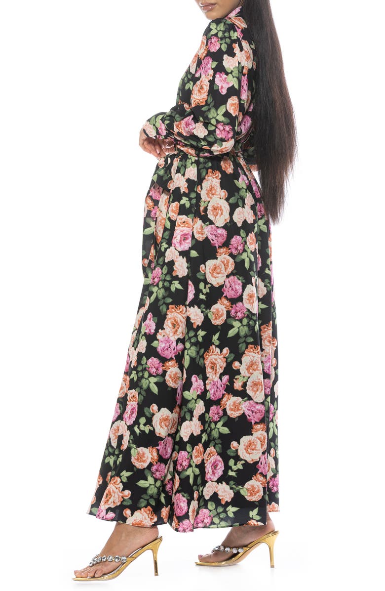 Alexia Admor Saliah Mockneck Blouson Sleeve Dress