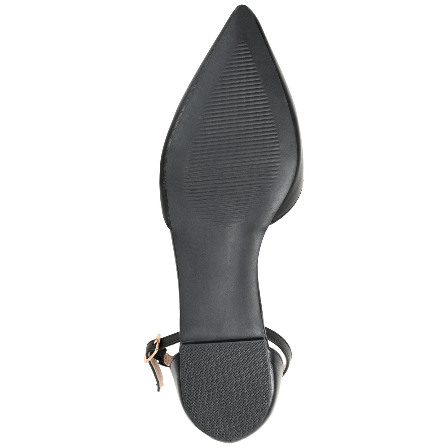 Walmart Journee Women's Reba Ankle Strap Pointed Toe Ballet Flats, Wide Width Available