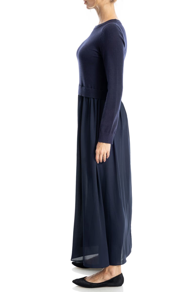 MAX STUDIO Twofer Long Sleeve Sweater Dress