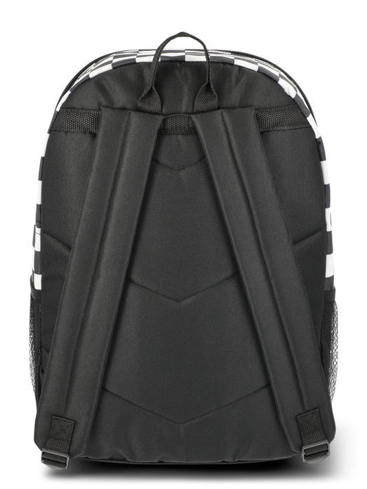 Walmart Wonder Nation Kids Unisex 16" Checkered Backpack, Black/White
