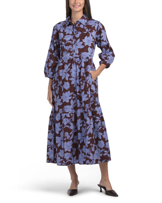 LEA Long Sleeve Floral Maxi Dress – thefrumshopper