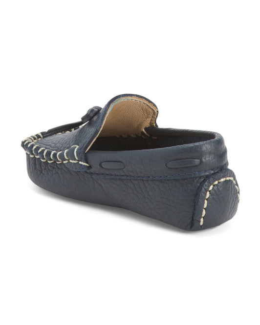 ELEPHANTITO Leather Driver Loafers (Infant Toddler)