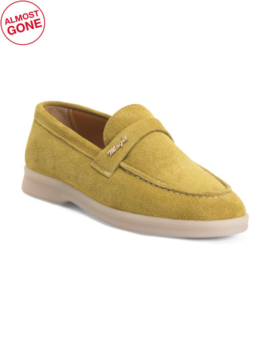 BRUNO MAGLI Made In Italy Suede Priscilla Slip On Flats