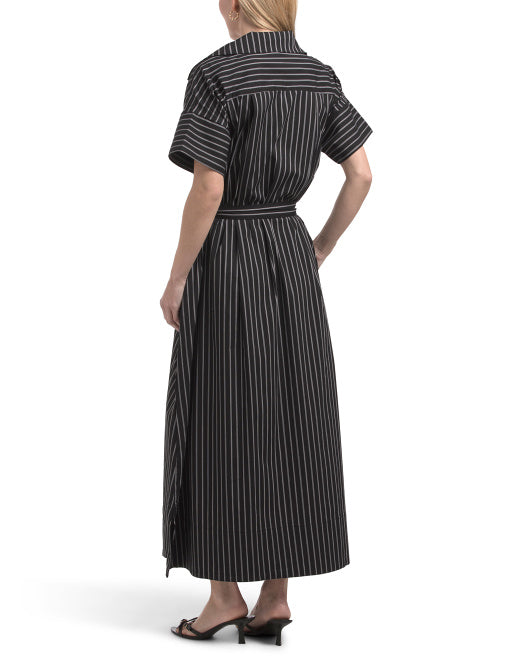 ELAN Striped Maxi Dress