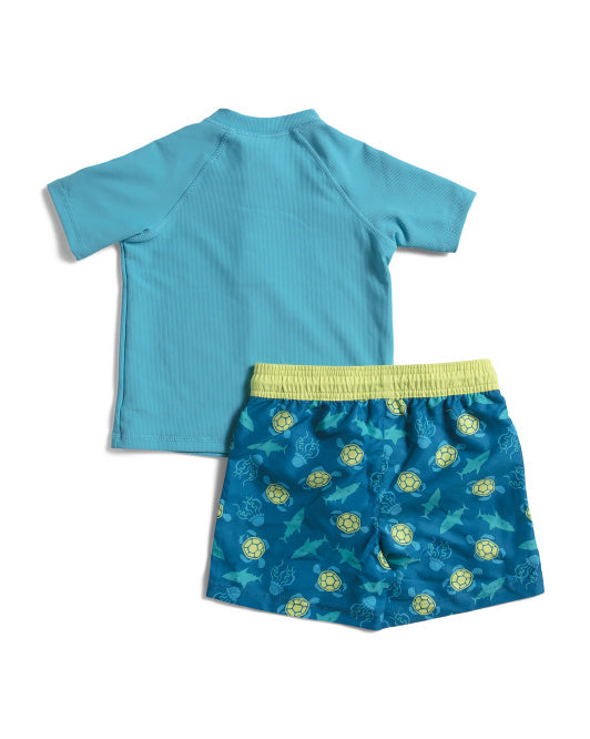 PANAMA JACK Toddler Boys 2pc Rashguard Set