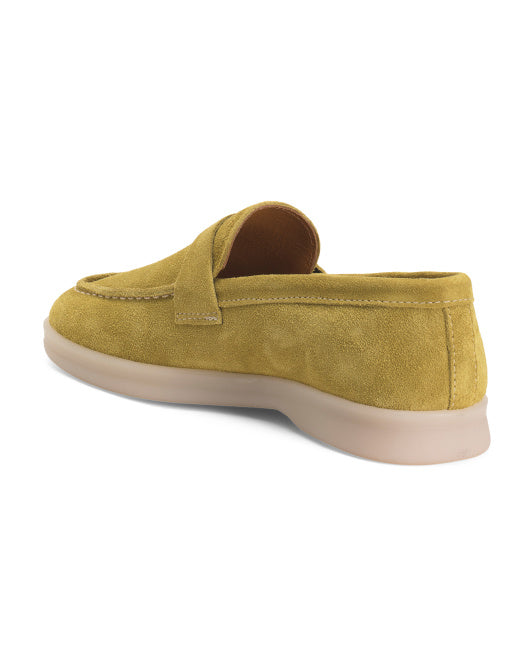 BRUNO MAGLI Made In Italy Suede Priscilla Slip On Flats