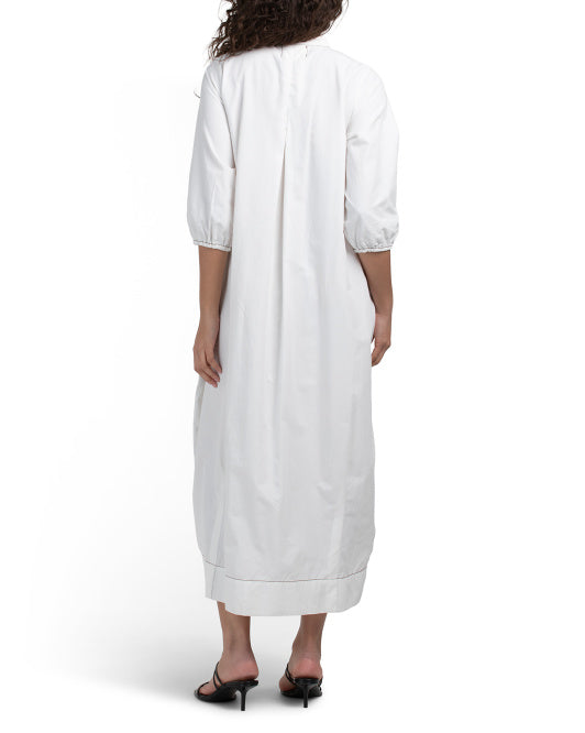 US TOGETHER Seamed Front Maxi Dress