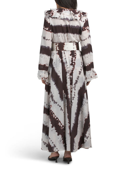 TOCCIN Petra Exaggerated Ruffle Midi Dress