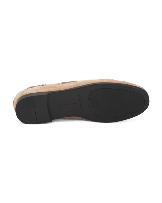 BLACK SUEDE STUDIO Suede Davy Boat Loafers