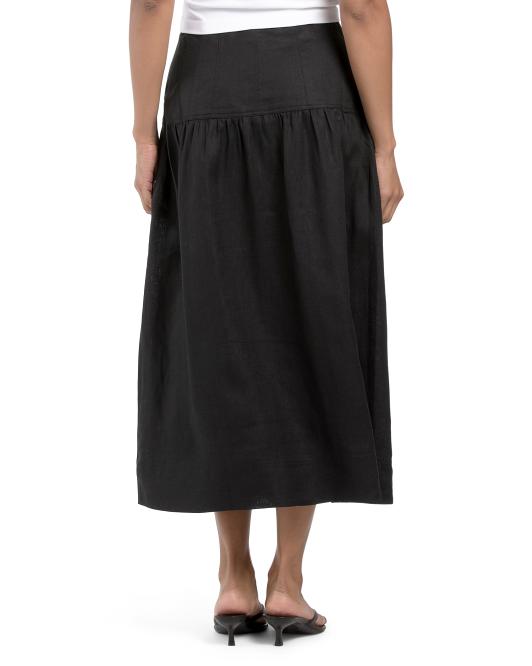 PAIGE Linen Blend Inga Skirt