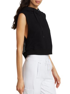 Blanc Noir
Mesh Back Sleeveless Hoodie