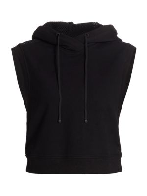 Blanc Noir
Mesh Back Sleeveless Hoodie