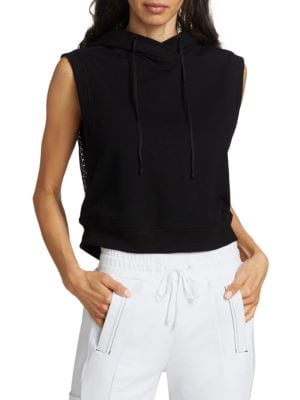 Blanc Noir
Mesh Back Sleeveless Hoodie