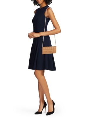 Valentino by Mario Valentino
Cesare Sauvage Diamond-Shaped Embellished Leather Chain Wallet