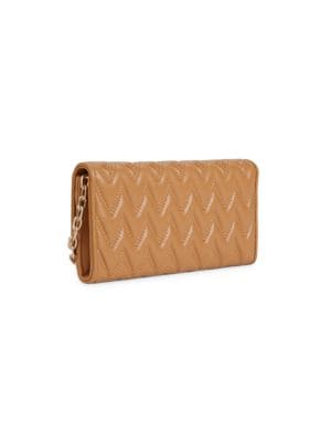 Valentino by Mario Valentino
Cesare Sauvage Diamond-Shaped Embellished Leather Chain Wallet