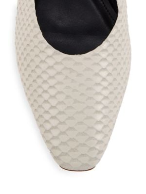 Saks Fifth Avenue
Snake-Embossed Leather Ballet Flats