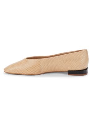 Saks Fifth Avenue
Snakeskin-Embossed Leather Ballet Flats