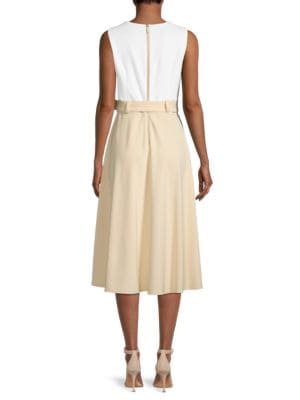 Calvin Klein
Sleeveless Belted Midi Dress