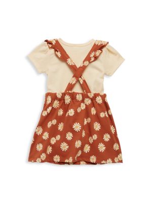 PL Baby
Baby Girl’s 3-Piece Happy Bodysuit, Overall Dress & Headband Set