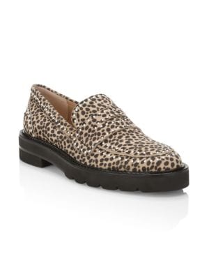 Stuart Weitzman
Women's Parker Lift Embellished Animal-Print Calf Hair Loafers
