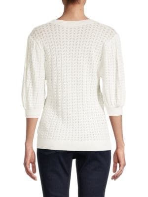 Elie Tahari
Elbow-Sleeve Knit Top
