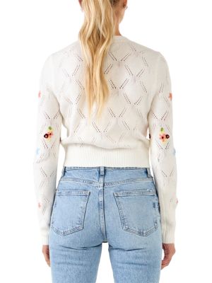 English Factory
Floral Handmade Embroidery Cardigan