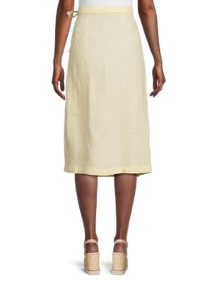Saks Fifth Avenue
Linen Midi Wrap Skirt
