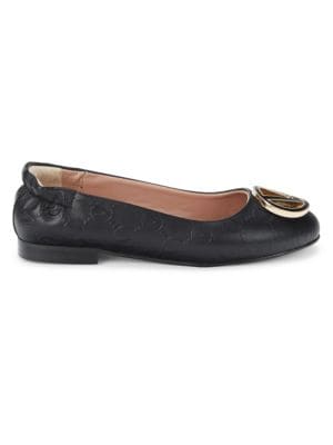 Valentino by Mario Valentino
Calliope Monogram Leather Ballet Flats