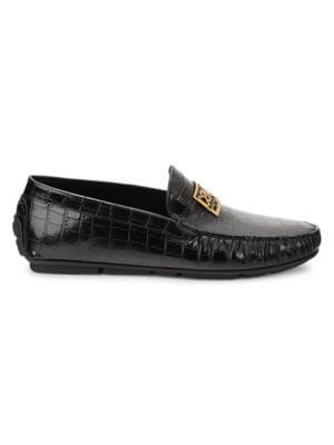 Cavalli Class by Roberto Cavalli
Croc Embossed Leather Driving Loafers