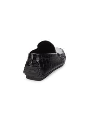 Cavalli Class by Roberto Cavalli
Croc Embossed Leather Driving Loafers