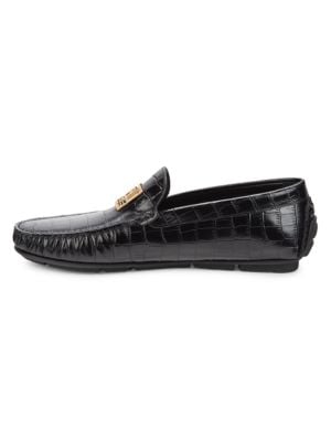 Cavalli Class by Roberto Cavalli
Croc Embossed Leather Driving Loafers