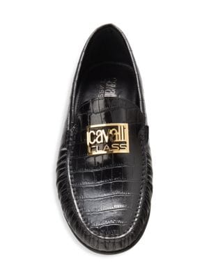 Cavalli Class by Roberto Cavalli
Croc Embossed Leather Driving Loafers