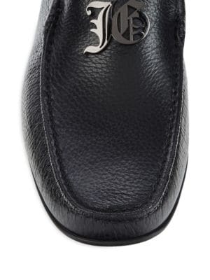 John Galliano
Logo Leather Driving Loafers