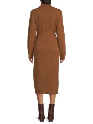 Saks Fifth Avenue
Belted Turtleneck Sweater Dress