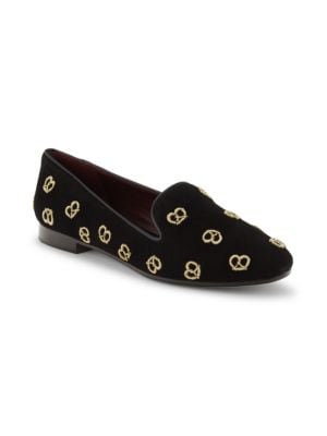 kate spade new york
Embroidered Suede Loafers