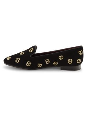 kate spade new york
Embroidered Suede Loafers