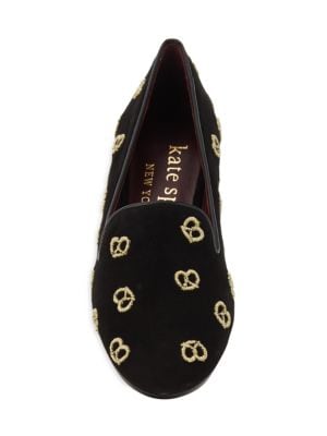kate spade new york
Embroidered Suede Loafers