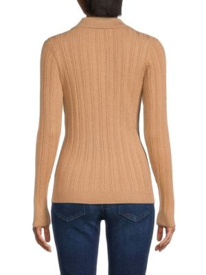 Saks Fifth Avenue
Ribbed Long Sleeve Polo