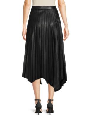 Elie Tahari
Faux Leather Pleated Skirt